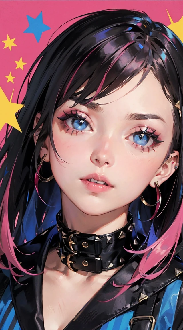 Ultra-realism Micho colorful style, Simple Line Initialism，Abstract art，(((The most beautiful girl of all time))), Sweet face. Lips in love, colorful hearts, stylish design, Summer beach fashion, Dark Eyes, Graffiti on the wall