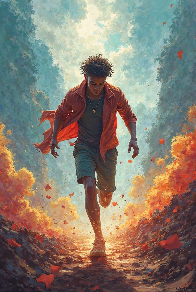 Everything I want I run after, represent with a background image