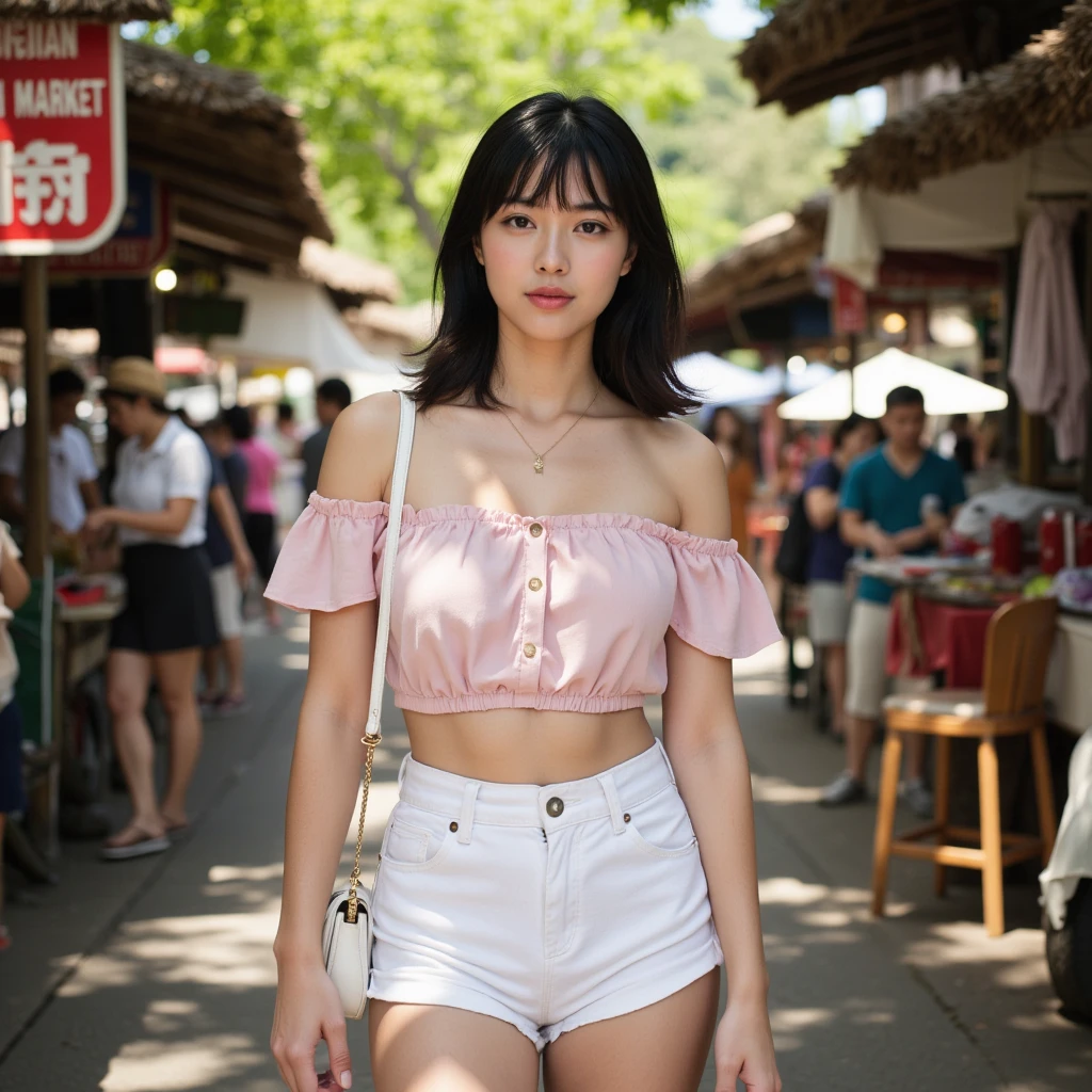 Very detailedな CG Unity 8K 壁紙, Highest quality, Very detailed, masterpiece, Realistic, photo Realistic, Very detailedかわいい、Adult female 1、(((スカートをLift it yourself)))、(Lift it yourself)、Realistic sexy panties with some lace frills、Small panties、Panty Focus、Detailed pattern on panties、Small T-back panties、blush, Lips parted, Looking at the audience、Half Body Shot、(crowd)、(On the streets of Tokyo)、Short Bob Cut、Too bright natural light、Shining Sun、女性crowd、Shot from a little below、Lips shining with lip gloss、Sparkling eyes、Cute Headbands、Cute Hairbands、(((Precision engineered, Luxurious and colorful shorts for adults, High resolution portrait of panties, Drawing pants with great accuracy)))、((She shows off her panties in a unique pose)), ((Spread your legs, Please put your feet up)) Open your mouth a little、Sit in a shallow pool、