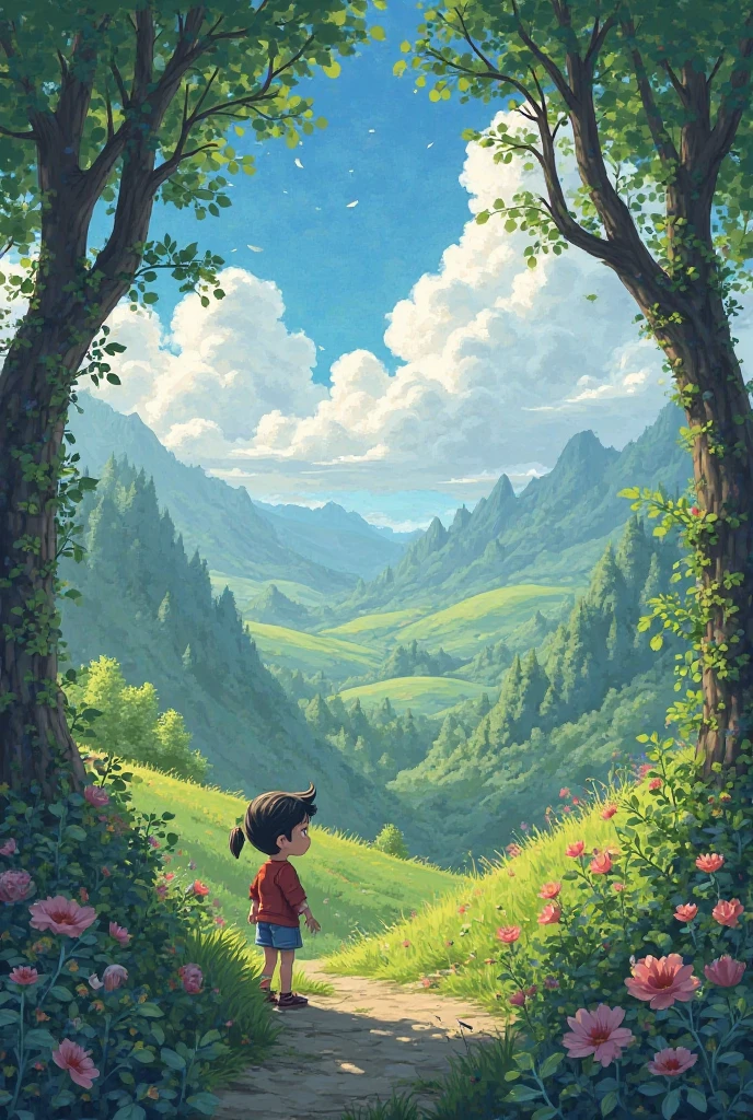 Convert this image to ghibli sudio style art. Make sure to highlight the details and the similarity should be same