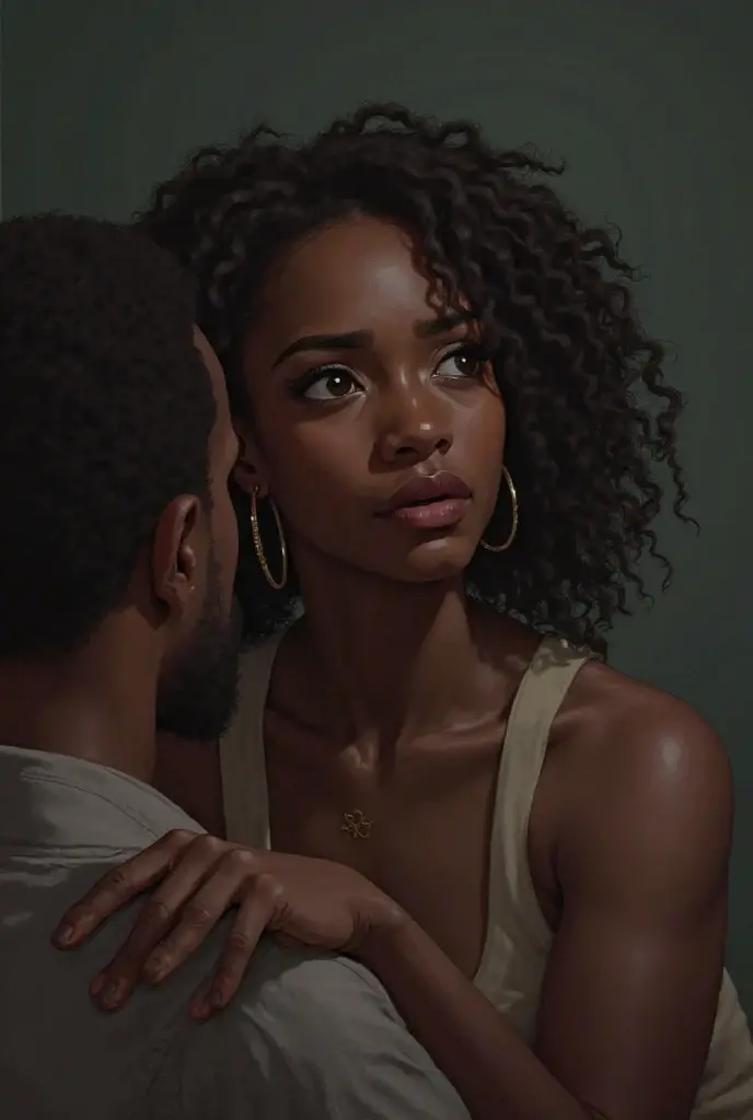 A black man appears and takes him in his arms