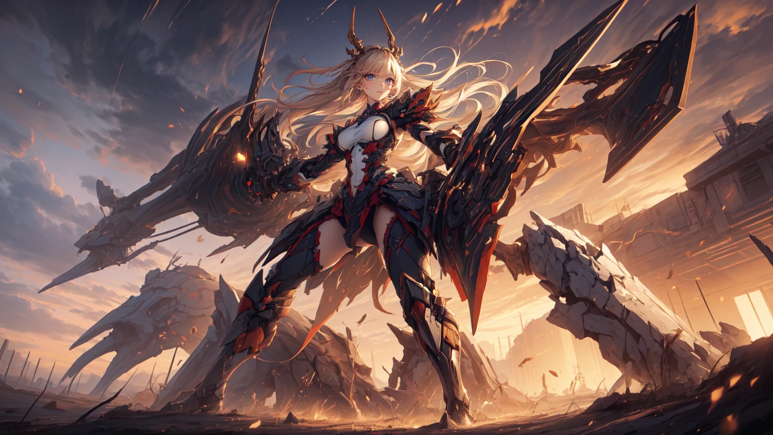 (Best quality),Masterpiece, An extremely delicate and beautiful girl, Extremely detailed, Amazing, finelydetail, officlal art, Ultra-detailed, high resolutions, a girl standing in front of the tiger, (Taoist), Beautiful detailed girl, light on face, withouth People, Floating blonde hair, mechamusume, mechanical mecha, Water, Mecha all, Pink Mecha, Honey Mecha, Mechanically,Burning cities, broken streets, ruins,moyou,horizon,(Full body:0.8),Upper Bust_Body,Cyborg,Taoist,Flower,Dragon ear,bathygosaurus,tarot,