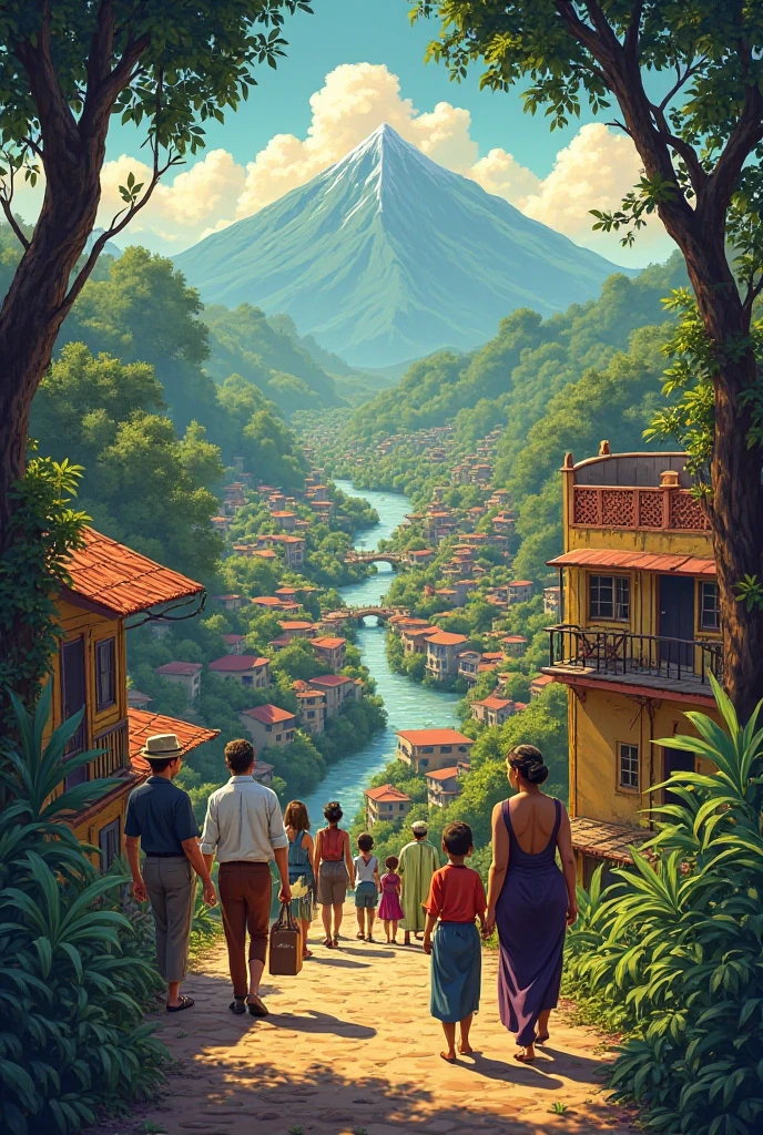 Create a scene from 100 Years of Solitude 