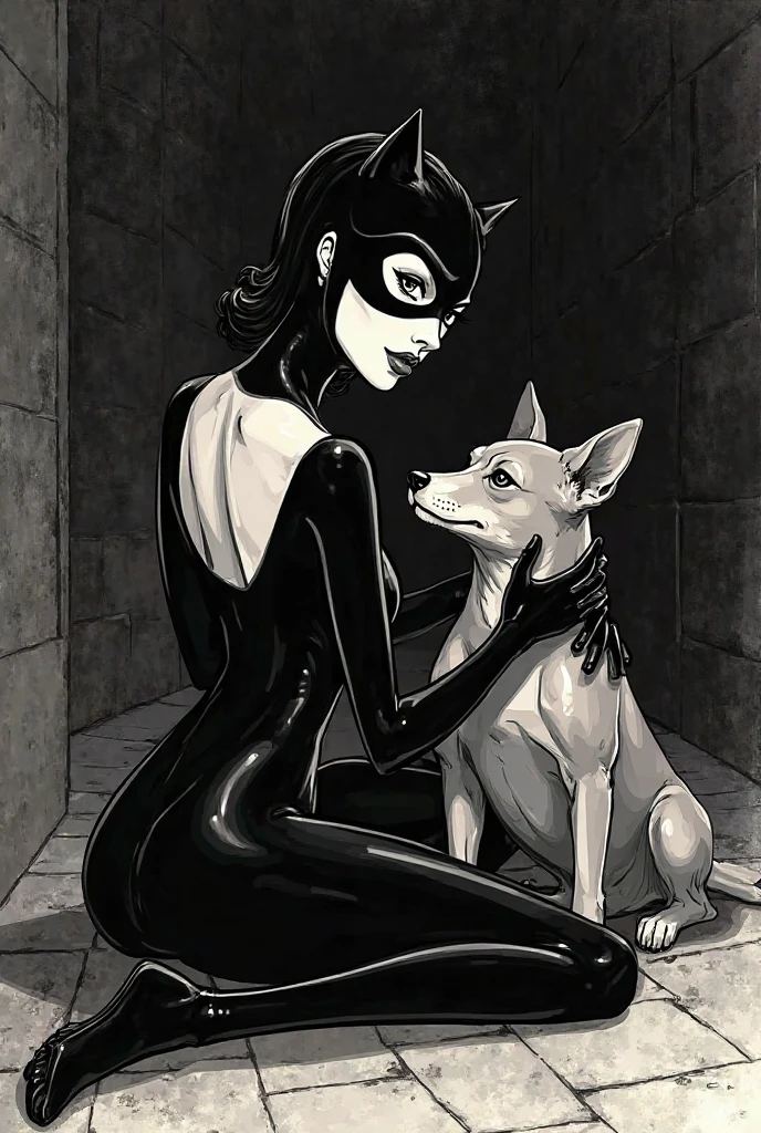 
The character is a cat woman, wearing a BBB presenter dress.