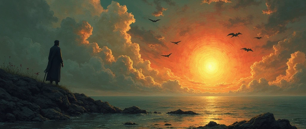 Do not go gentle into that good night,
Old age should burn and rave at close of day;
Rage, rage against the dying of the light.

Though wise men at their end know dark is right,
Because their words had forked no lightning they
Do not go gentle into that good night.

Good men, the last wave by, crying how bright
Their frail deeds might have danced in a green bay,
Rage, rage against the dying of the light.

Wild men who caught and sang the sun in flight,
And learn, too late, they grieved it on its way,
Do not go gentle into that good night.

Grave men, near death, who see with blinding sight
Blind eyes could blaze like meteors and be gay,
Rage, rage against the dying of the light.

And you, my father, there on the sad height,
Curse, bless, me now with your fierce tears, I pray.
Do not go gentle into that good night.
Rage, rage against the dying of the light.