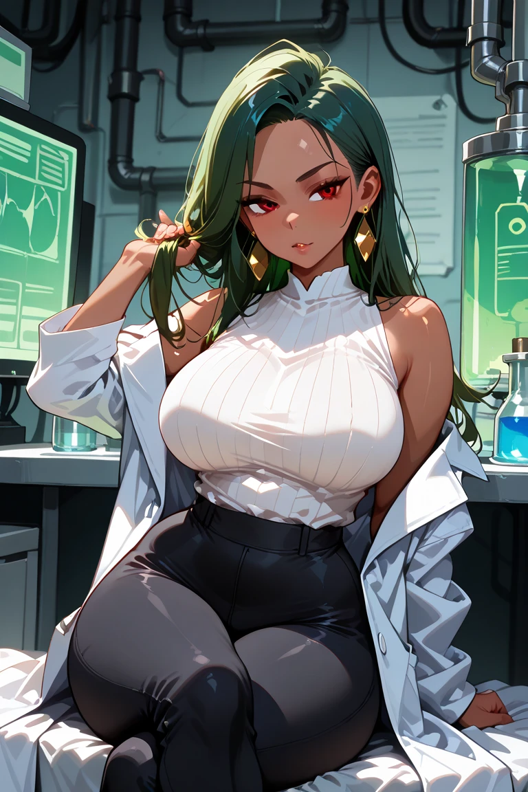 Cinema Lighting、(Key Light:Front 45 degree angle, Subsidy light、Backlight、Shadow、Green and purple color palette), Accurate human body、Someone knowledgeable、Correct five-finger、RAW Photos、 4K - ultra-vivid、highest quality, masterpiece, Ultra-high resolution, (reality: 1.4),
((Big Breasts)),
(((Oilskin,Glowing Skin、reality skin texture、Beautiful skin in every detail、Shiny skin、Shiny skin)))、
Upper Body Shot, Low camera angle, Written boundary depth, Focus on the center, Beautiful Eyes, Perfect face and eyes、
Super Resolution,
(reality:1.3),
(1 slim girl), Stylish girl, fashion,
Young Face, blush, (Wicked Smile),
(slim) thigh,
Earrings, Earrings,silver
(Oversized T-shirts), (Low rise skinny pants),
gravure,
Rainy streets