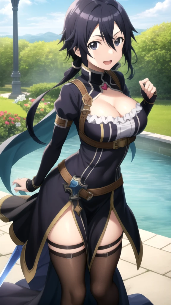 fantasy world, estilo isekai de anime, zona de comercio en la playa, estilo pixel art
