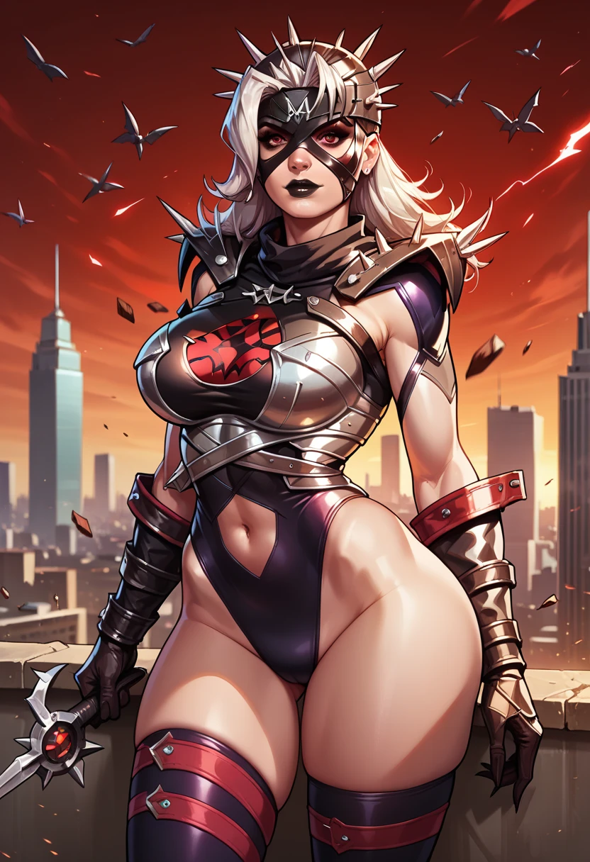 Best quality, detailed, illustration, comic book style, female superhero, complex intricate (heavy:1.2) full body armor, (juggernaut:1.1), cleavage cutout, helmet, very long hair, (art by Mark Brooks:1.3)