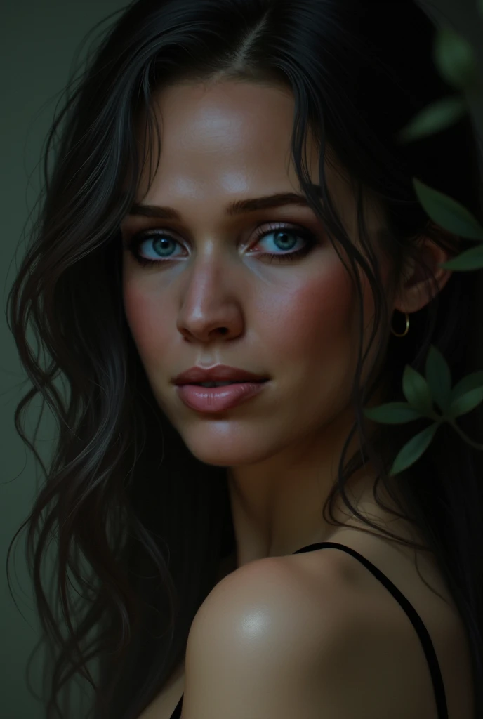 Create realistic woman similar to EVE from Descendants use reference image