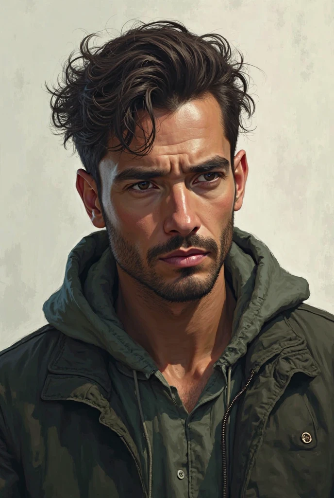 Create a self-portrait of a man