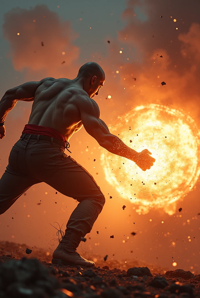 (Realistic),masterpiece,best quality,highest detail,professional photography,aesthetic,subsurface scattering,Crane Shot,
r1ge,muscular,masculine,handsome man,tough guy,full body,Textured crop,colorful,paint splatter,Profile pose,glowing,aura,energy,beam,flying debris,
<lora:muscle_slider_v1:1>,
<lora:å
å½±:0.5>,<lora:md2034:0.5>,<lora:r1ge - AnimeRage:0.2>,