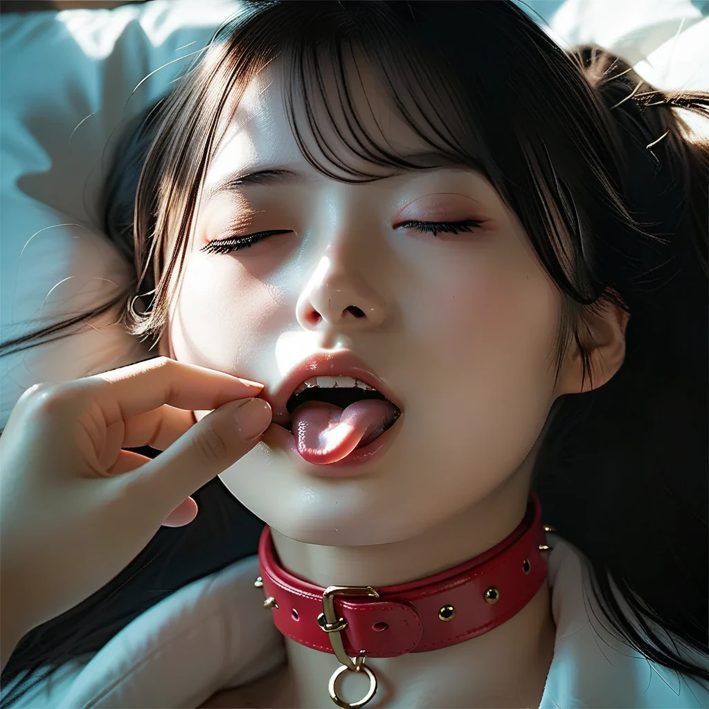 masterpiece, remote_play, remote_shake, Open your mouth, Half open your eyes, Off-the-shoulder tight clothing, Exposed large breasts, Expressions of ecstasy, Very large breasts bigger than a face