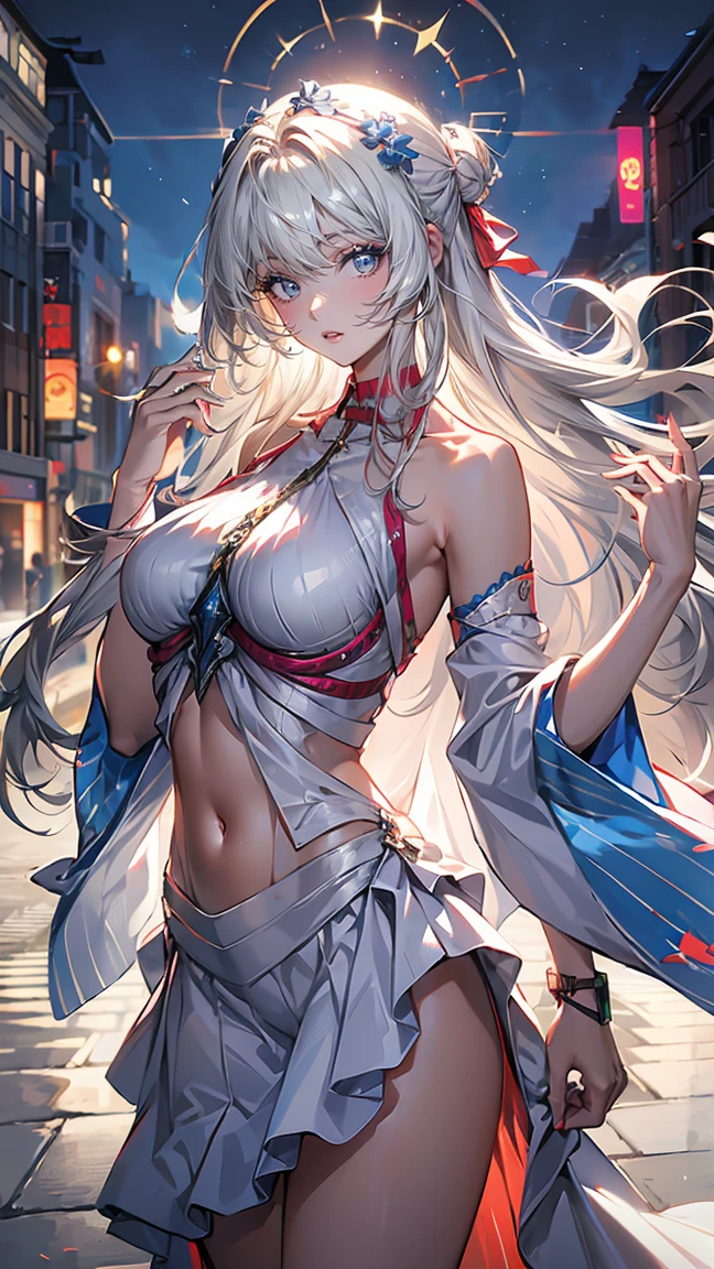 (masterpiece ,Best Quality,Insanely detailed),Beautiful 8K CG artwork,1 absolutely beautiful woman,solo,morgan le fay (fate),detailed face, perfect face, perfect eyes,detailed and beautiful eyes,Twinkle Eyes,blue eyes,Long Hair, pony tail,Very long hair,Braids,hair between eye,big boob, black bow,Hair Bow, thighs,side locks, French braid, grey hair,,bangss,large full breastare shoulders,Smile,red blush,Hi-Res,Large breasts, cleavage, Underchest, Just look at the audience, very large breast, (Large valleys), (large sagging breasts), sexly, Glamorous body,fishnet tights,cowboy shot,looking at the viewerreastsoutLooking back,Sticking out the buttocks,The back is visible,in hotel,The table,award - winning photo, (Looking at Viewer:1.2),Goddess-like posture,Kneeling exercise,Slim and soft,Translucent skin,perfect figure,Glossy lips, Perfect Anatomy , Perfect five fingers,Attractive,amazing, Super Fine Age,