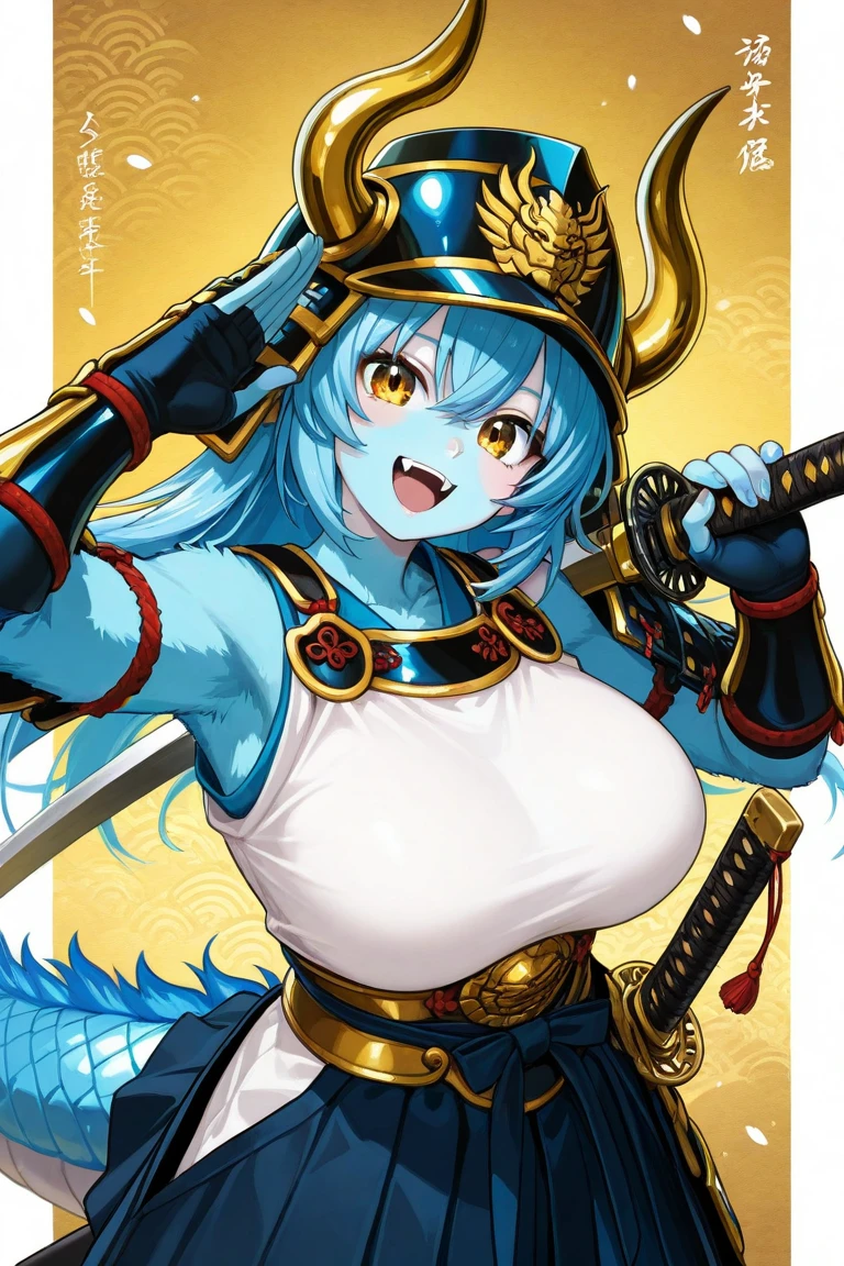 (masutepiece, Best Quality), extra detailed face, Eyes with beautiful details, of the highest quality, blue hair, Beautiful face, one girl, big brest, metal collar, long hair