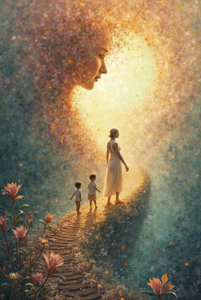 Image where I explained what the development of the human being is like from birth to death