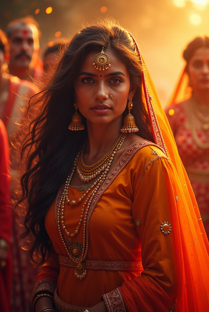 A very clear ultra HD dynamic image of "hara bhara jangal main boodhee daadee laal rang kee sari pahanee huee aur  sundar bageecha bolata, gaata aur hansata tha  meethoo tota hare rang ka  apane 6 doston ke saath 