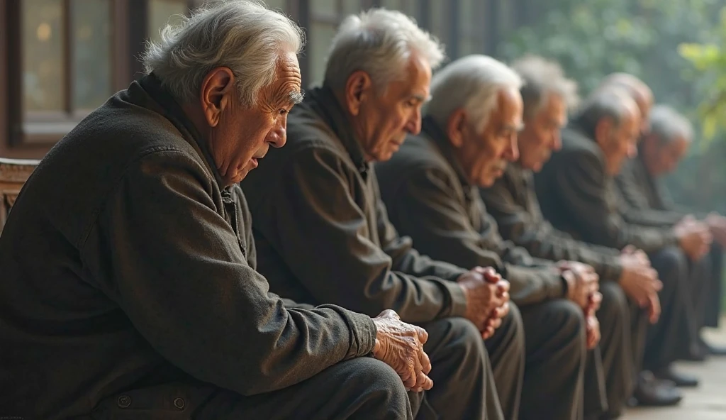 Old memories of a old men waiting to return for their children