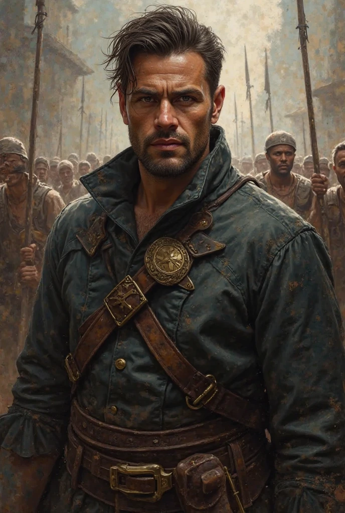 Ibarra, a handsome man despite the threat, remains resolute.  He calmly but firmly defends the rights of the peasants.