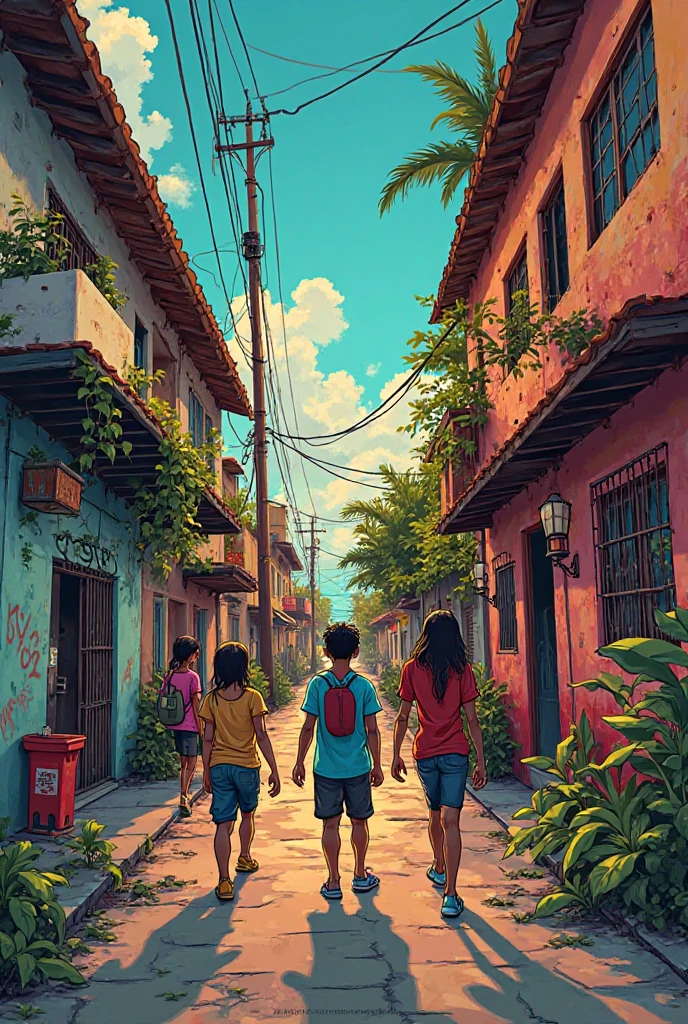 A comic in Spanish against  