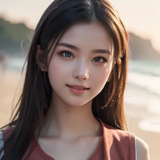 (Surreal), (Consciousness upward), (High resolution), (8k), (Very detailed), (The best Consciousness upwardns), (Beautiful and detailed), (Highest quality), (Very detailedな), (masterpiece), (Detailed face), Big eyes,Sweaty, Slender body, Long Hair,Colored inside,alone,A girl wearing a simple black bikini, Huge , smile, Sea of night, moon, 16 years old, See through，Beautiful and fair、Glowing Skin, 3 Up, Nice, bright, Refreshing and gentle look, Perfect beautiful face, Highly realistic photos, High resolution, Detailed face