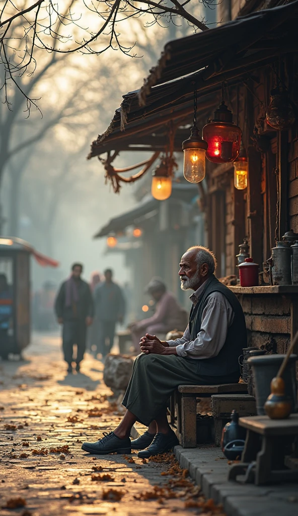 শীতের এক সকালে, ঢাকা শহরের এক কোণে ফুটপাথের ধারে ছোট্ট এক চায়ের দোকানে বসে ছিলেন রফিক চাচা