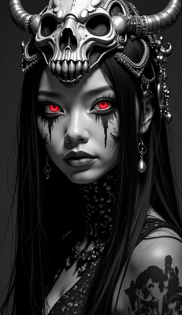 a close up of a person in a black and red outfit, gothic - cyberpunk, ornate cyberpunk robes, very beautiful cyberpunk samurai, cyberpunk fashion, cyberpunk horror style, style of cyberpunk, orthodox cyberpunk, ornamental gothic - cyberpunk, cyberpunk techwear, cyberpunk wearing, cyberpunk streetwear, cyberpunk look, ornate cyberpunk armor, cyberpunk high fashion, dark cyberpunk, cyberpunk outfit, cyberpunk style