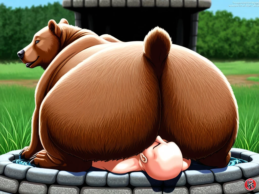 ((((bear, feral, duo)))), living room, masterpiece, high quality, realistic, detailed background, ((((rear view, crouched, holding couch, huge red penis, autopenetration, anal, testicles, hoof, tail up, raised tail, bushy tail, excessive urine leaking, cum in anus, cum on anus, urine on butt, realistic fur, detailed fur, furry, cum explosion, screaming, eyes closed)))), (((((autopenetration)))))