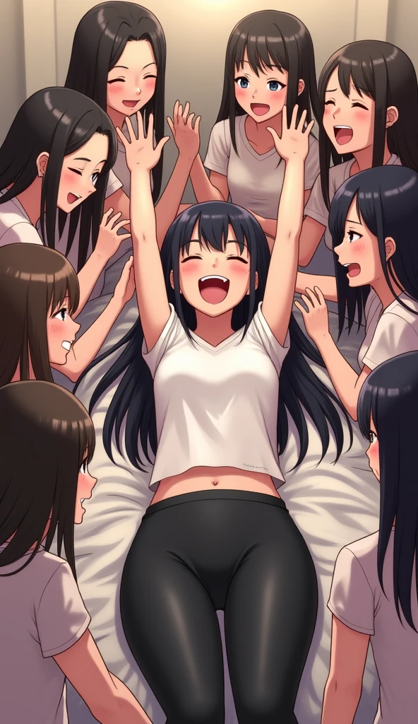 (Masterpiece:1.2), (Best Quality:1.2), (high resolution:1.2), (beautiful face and eye:1.5), (sharpest focus:1.2), (perfect anatomy:1.2),
score_9, score_8_up, score_7_up, source_anime, 5girls, futa with futa, fivesome, kiss,
(doggystyle lesbian fuck:1.2), (doggystyle fuck:1.2), (doggystyle lesbian sex:1.2), (doggystyle sex:1.2), (Lesbian Orgy:1.2), (grab someone by the buttocks:1.2),
(futanari:1.2), (Futa:1.2), (all futanari:1.2), (girls with penis:1.2), (smegma:1.3), (Lesbian makeout:1.0), (have play lesbian:1.2), (Lesbian sex:1.2), (Lesbian show:1.0), (women who like women:1.2),
(mean smile:1.0), (ahegao:1.0), (erotic smile:1.2), (Lewd smile:1.2), (slut:1.0), (open mouth wide:1.0), (Smile with long tongue:1.0), (steam:1.0), (blush:1.0), (ecstasy:1.0), (orgasm:1.0),
(slit eyes:1.5), (laughing eyes:1.5), (half-closed eye:1.5), (lesbian show stage:1.2), (pink spot light:1.2), (Artistic background:1.2), (pink see-through micro bikini:1.1),
(pink slutty show stage:1.0), (lesbian show:1.0), (Very Detailed Background:1.0), (Very Artistic Background:1.0),
(Chitanda_Eru:1.0), (purple eyes:1.0), (long hair:1.0), (black hair:1.0),