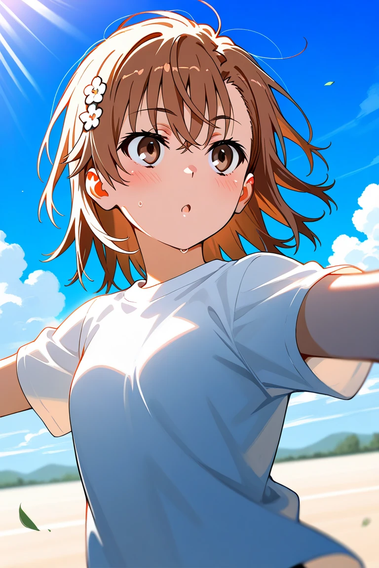 1girl, (((​masterpiece))), top-quality, top-quality, High Details, Hirasawa Yui, 1girl, glasses, two yellow hairpin, short hair, A brown-haired, brown-eyed, 独奏, summer clothes, underwear, bikini, full body, full image, illustratio, comic strip, soothing tones, Subdued Color, Soft cinematic light, adobe lightroom, photolab, HDR, intricately and hyper-detailed、(((depth of fields))))。(((​masterpiece)))。(((top-quality))).)((ultra-detailliert)))。(((illustratio)))。(((takeout))).dynamic focus.big breasts.(((beach))).(((A mountain scape))).(((Face of happiness))). open mouth.(((put hands on the hip))).(((up chest))).((afternoon glow)).((the setting sun)).