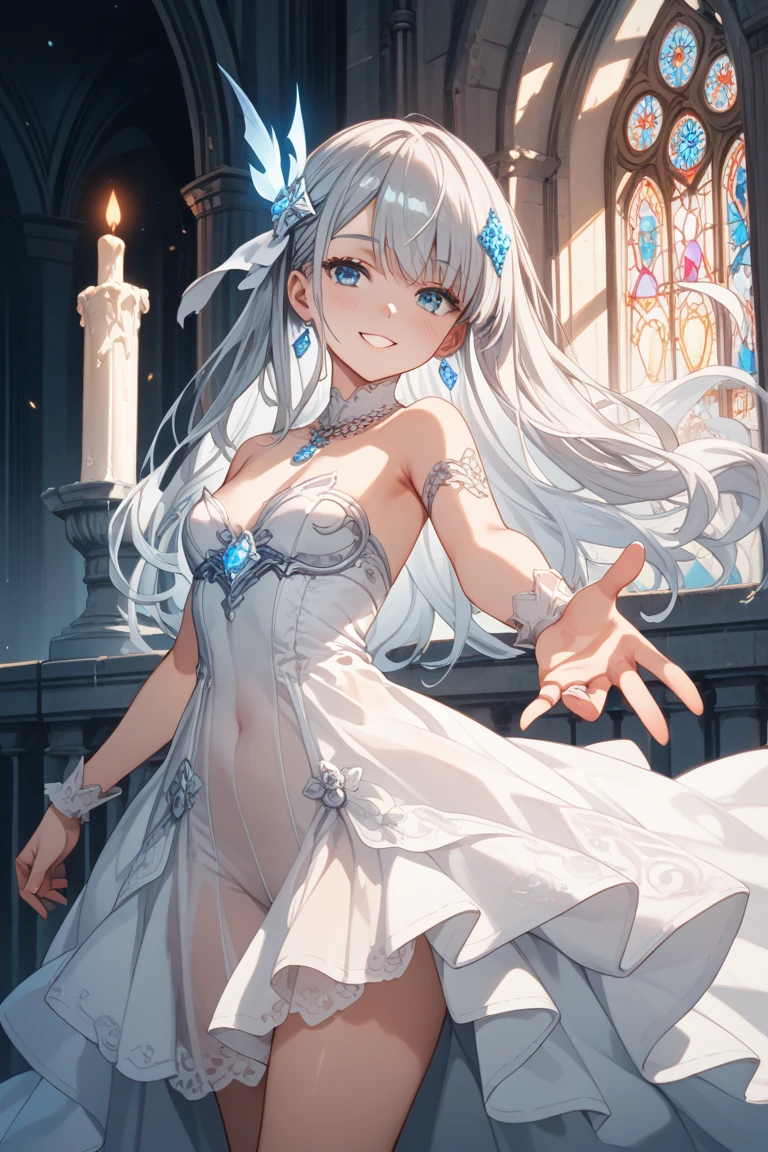 bridal, elaborate mini bridal dress, 1girl, solo, masterpiece quality, unbelievable ecstasy, caring personality, love, extending the tongue as far as possible , light silver hair, long straight hair,adorable,euphoria,mounting the viewer,flower vase, 120cm height, leaning forward, close-up of the tongue, (focus on the, slouched shoulder, elegant, drooping eyes, aroused, hyped, face-to-face sitting, from below,peering over the viewer ,looking at viewer closely, bend down, watching the viewer's expression closely,see-through,frill, ribbon, quaint rustic cafe,1girl, swapping saliva with the viewer, protruding the tongue, sticking out the tongue, thrusting the tongue out, extending the tongue,focus on mouth, peering over the viewer, leaning over the viewer, upskirt, skirt lift by self,elegant lingerie, realistic, (NSFW:1.51), navel, female body fluid, (ecstasy of tongue:1.5), presenting saliva, (saliva:1.5),(upskirt:1.8)