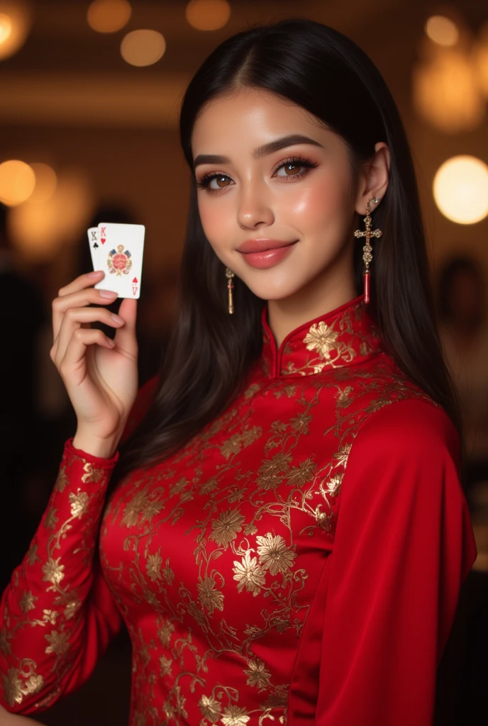 CREATE PROFESSIONAL ART WITH GREEN BACKGROUND WITH A WOMAN HAPPY TO HAVE WON A CASINO BETTING GAME ON PHONE