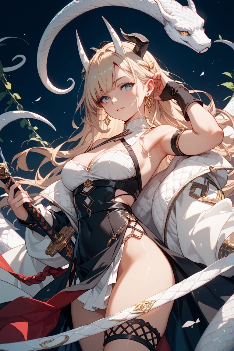 1girl,cowboy shot,shininghead,,big tits, transparent cloth on the chest, flowers