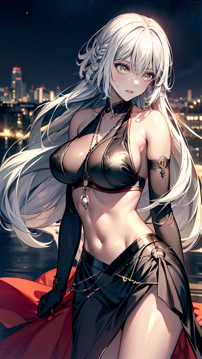 (Image from chest up:1.4)((masterpiece:1.5,Highest quality,Beautiful images、Sketch、2.5D、Ink Painting、Abstract、Artistic、Portraiture))(1girl, 独奏)(medium breasts, Silver Hair、long hair、Beautiful cleavage、sideboob、Exposing shoulders、Tattoo on shoulder)(横顔のPortraiture,Gaze sideways、Gaze diagonally、Shake your head、A sad expression, floating hair)(モノトーンのAbstractな背景)((from front:1.3)),Landscape,(outfit-inori,Monotone costumes)