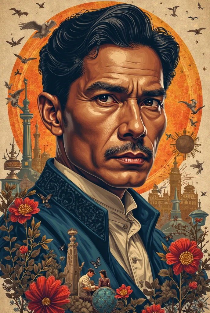 Instruction (s): make a poster about the life and works of Jose Rizal, focusing 
on his contributions and dedication to promoting Nationalism and Patriotism 
among Filipinos.