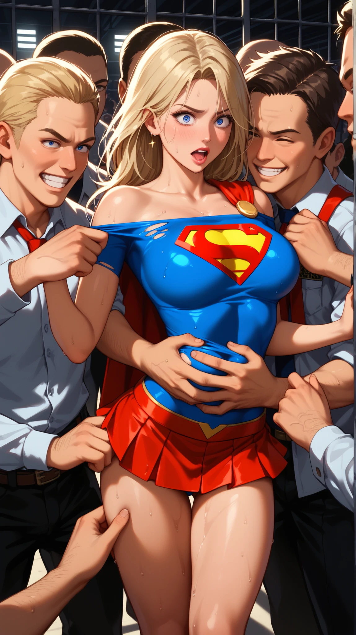 score_9, score_8_up, score_7_up, source_anime, kindergarten classroom, full body view, 1boy, 1girl, mature female, woman wearing Wonder Woman outfit, older mother and young son, young ???, son sitting down, motber grinding on son, mother performing lap dance, stripping, sexy dance