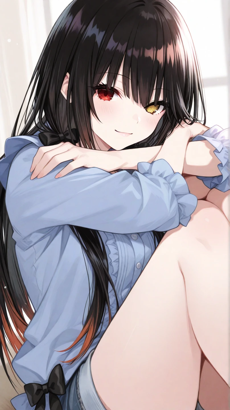 1girl, nsfw, (Expressive eyes), (Perfect Face), (((spread pussy))), crotch grab, ((cute)), Drooping eyes, ((Baby Face)), ((((female child)))), (((9 years old))), , ((Flat Chest)), White skin, gleaming skin, Yellow eyes, (((tears))), ((((Embarrassing)))), (Nipples), (very long hair), dark brown Hair, (no panties), (see-through white camisole), miniskirt, metal collar, ((Sweat)), steam, sitting, spread legs, ((Shadow of the city)), detail perfect piece, (From below), 16k, (Best quality)