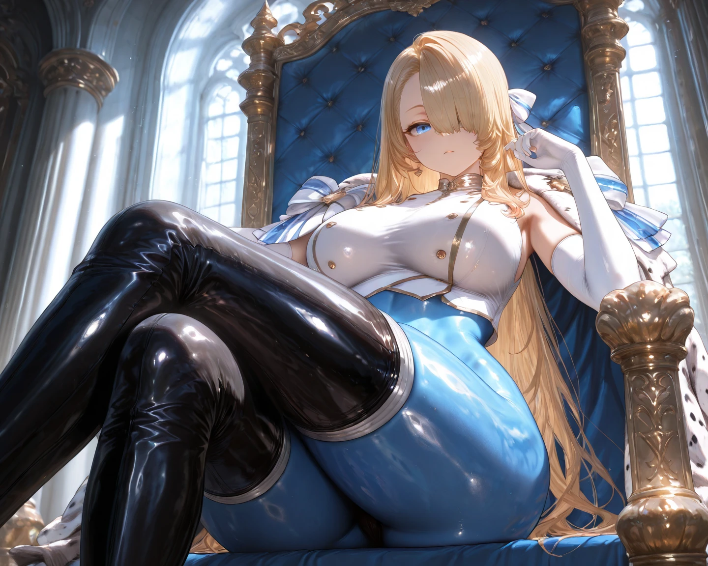 1 girl!Single player ray tracing, Best shadow, high resolution (Dim Lights) Detailed background (Castle,Luxurious décor) Loose blond hair,Waist-length hair, There is a pair of horns on the head,Huge horns,Long horns,giant horns,demon king,Wearing heavy steel armor,The whole body is covered with armor,Heavily armored knight,Wearing steel boots,丰满又slim的女孩,,Royal sister,Mature,Married Woman,Slim waist,slim,Correct positioning and proper limbs! Facial details! Exquisite facial features,open mouth,Huge breasts,Huge ass,Exaggerated big ass,Chest larger than a head,Pay attention to the details of the leg position! Pay attention to the details of the hands! high quality! More qualified! Reduce Errors! The painting is more refined, Ultra-detailed CG,Pay attention to finger details! 8k wallpaper, masterpiece, Eye details! Slim waist围,No wrinkles,Holding a huge axe,Axe standing on the ground,Sit on a gorgeous throne,Cross your legs,Laughing with pride,Laugh arrogantly