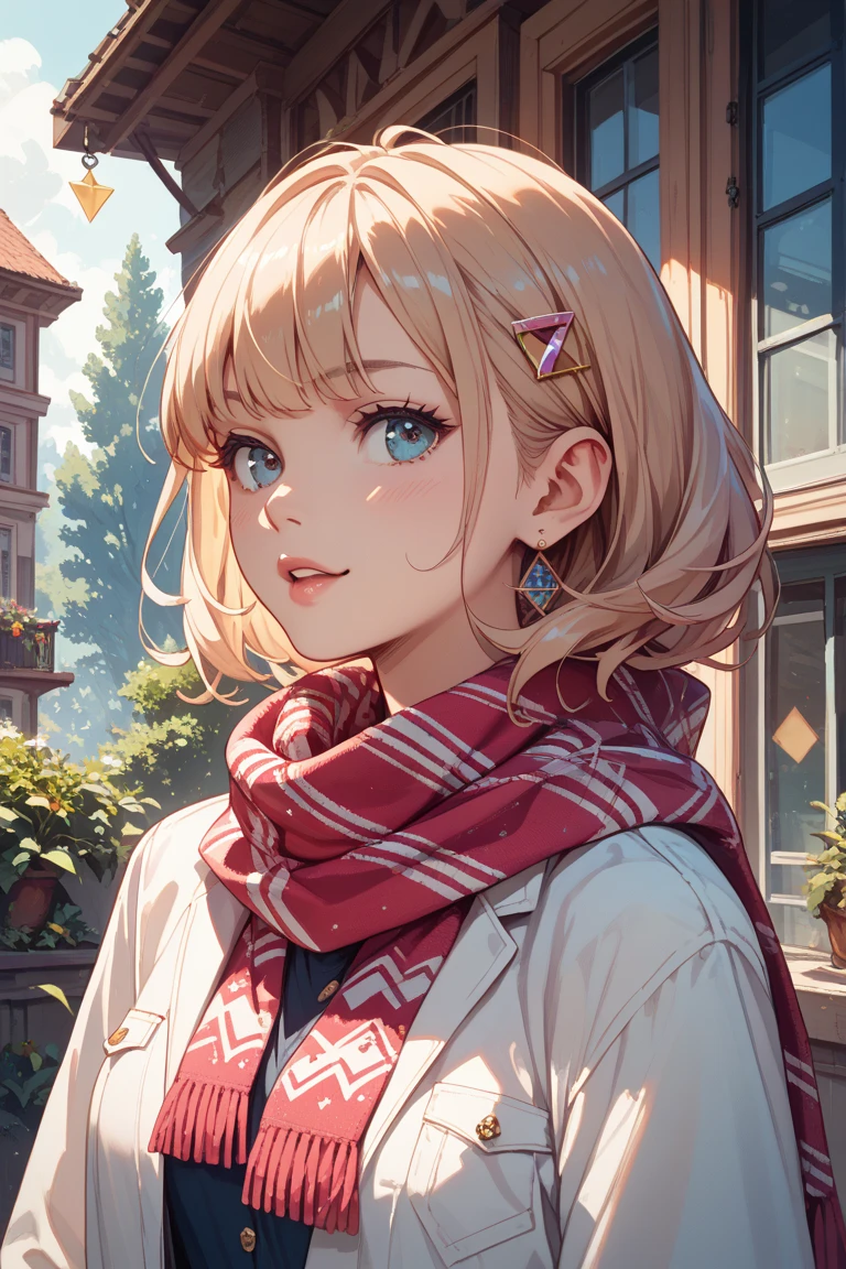 triangle scarf illustration god々Realistically