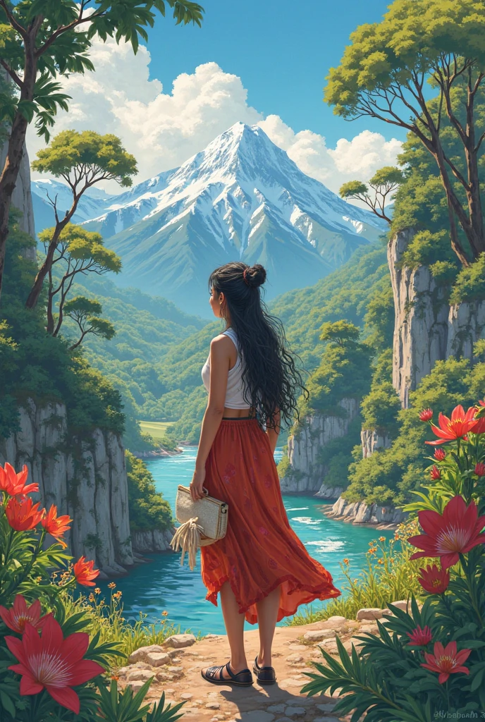 The world and nature of different countries through the eyes of ren