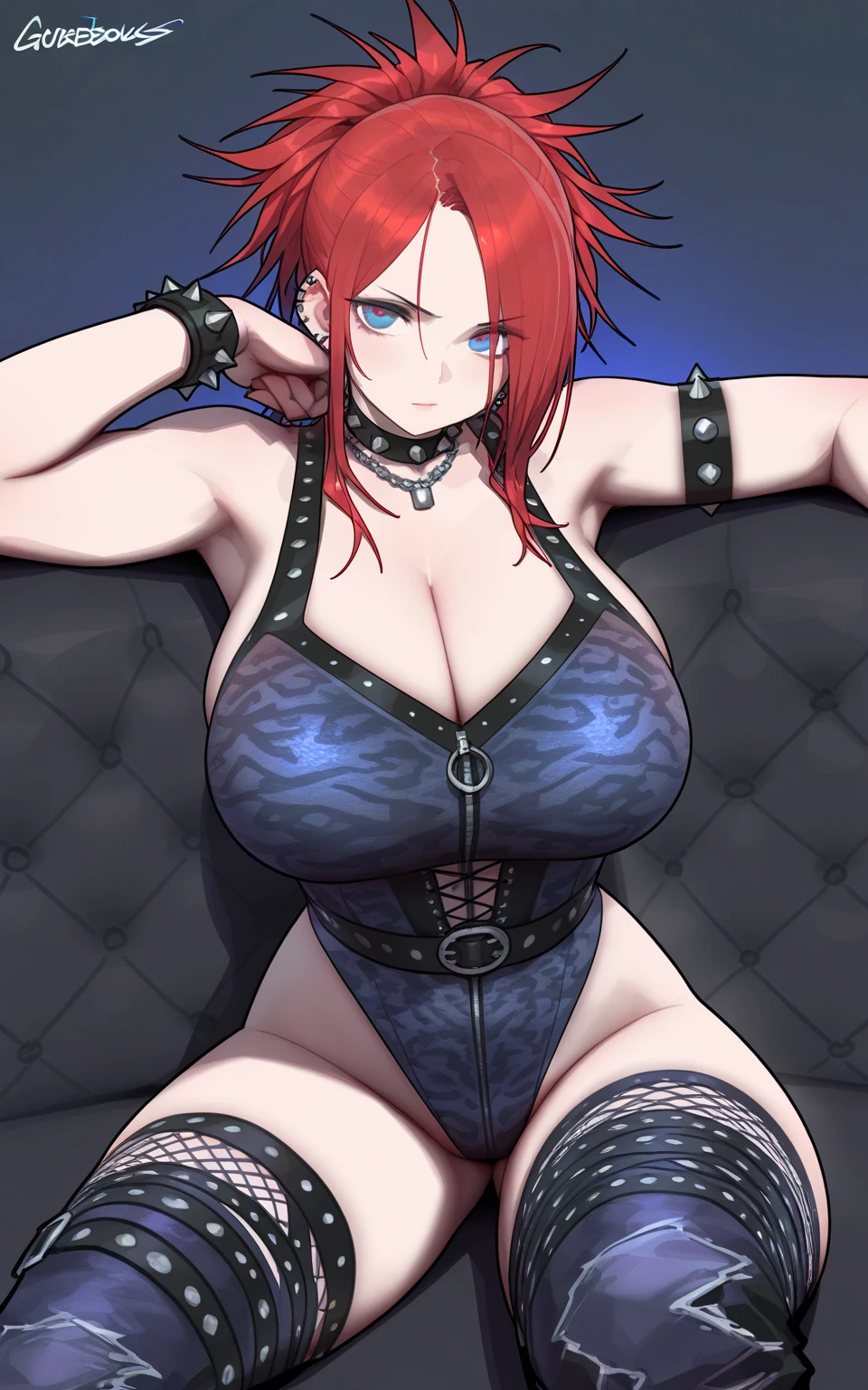 Lucina from Fire Emblem Awakening, girl fat, obese body, bigger belly, bigger ass, bigger breast, large thighs, wide hips, sexy, stockings, blue and redhair, short night dress, laboratory, day, dark dress, black dress, black stockings, black and black shoes, sitting, eating hamburgers, hamburguers, (Masterpiece:1.2), best quality, high resolution, beautifully detailed, extremely detailed, perfect lighting,