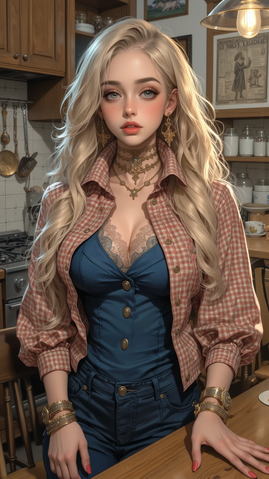 Beautiful boho woman with hair that is coarse, wiry, and tightly curled. It often has a rough texture, feels stiff to the touch, and may be prone to frizz and tangling. The curls can be densely packed. . The Official Art – An Award-Winning Digital Masterpiece In 4K Ultra HD, Extreme Detail And Intricate Realism. This Concept Art Brought To Life By The Hands Of Artists Like Wlop & Artgerm In A Stunning 2D Vector Illustration. Paige Renee Spiranac. LArge, perky, full, well shaped pleasing breasts. Background is a panoramic vista.