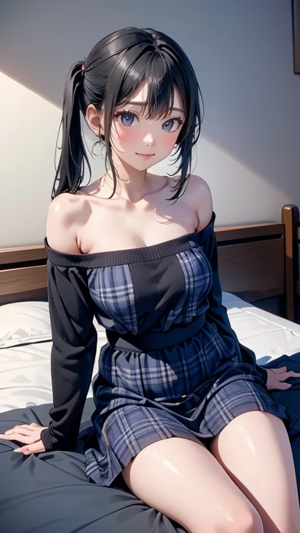 Character Details:, - Gender: 1 Girl.
- Style: Anime, - Body Type: Attractive body, slim body, nice legs, slim tights, nice arms, nice shoulders. - Breast: Small Breast, Cleavage.
- Facial Features: Beautiful, Gorgeous, ager, Fresh, Young.
- Expression: Smile, Pink Blush on Face, Sexy Eyes, Sexy Look, Innocent Look, Tipsy. - Hairstyle: Blunt Bangs, Long Hair. - Hair Color: Dark Purple Hair.
- Clothing: Loose Tank Top. - Body Pose: Sitting. - Behaviour: Waiting, Want Something, Secretly.
- Accessories: Earrings., Environmental Details:, - Setting: Office Room., - Lighting: Natural Light., - Decoration: Modern Office Desk, Chair, Window, White Curtain, City View. Top view. pov, anime style, UHD, retina, masterpiece, accurate, anatomically correct, textured