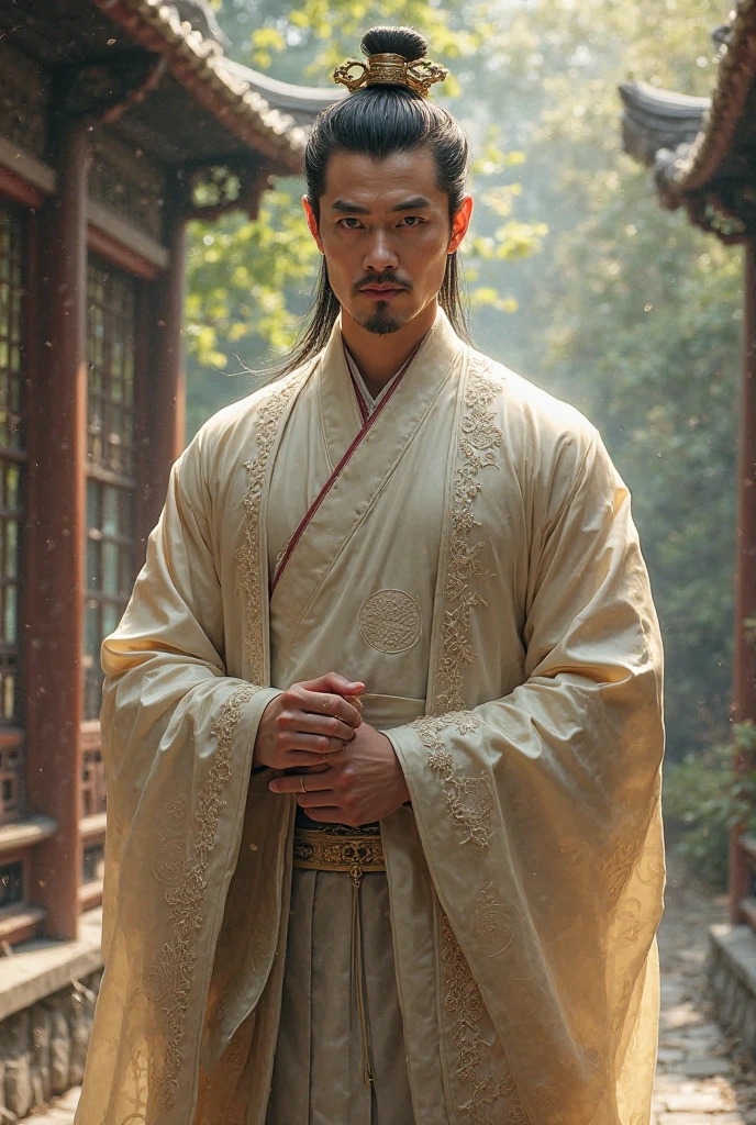 A man in ancient Chinese clothing