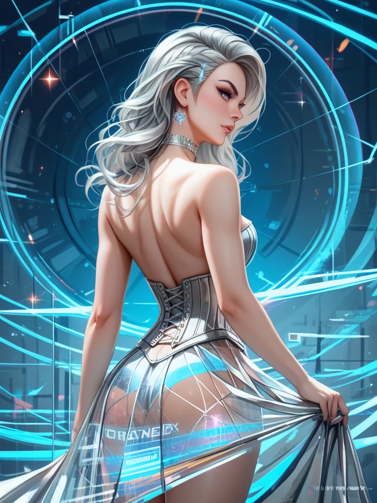 A humanoid-looking robot with an incredibly realistic face of a young woman. Its body is detailed with visible mechanical components, which gives it a futuristic and fascinating look. The robot is holding a bird delicately in his hand, in a peaceful and calm environment. The background of the image shows a futuristic city with skyscrapers and bright lights. The robot has a peaceful appearance and its main focus is to show its realistic face and its connection with nature. This image is made in the form of a digital illustration, with a softly detailed style and a mix of warm and cool colors to highlight the futuristic atmosphere. --auto --s2