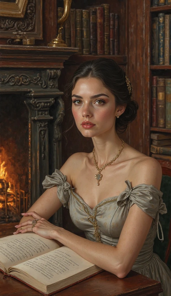 Ab image with literature background written on it "By A Lady"