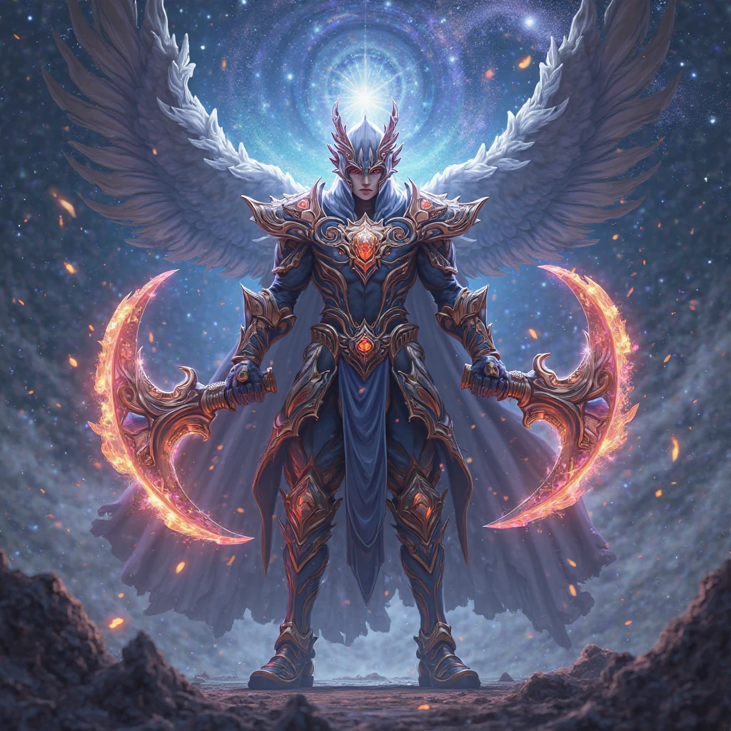 android mechanical lich:Evil Celestial Glow, robot wings,earnst haeckel, james jean. generative art, baroque, intricate patterns, fractalism, movie still, photorealistic, intricate, elegant, highly detailed, artstation, smooth, sharp focus, illustration, outrun, vaporware,full body shot, demonic energy holding different monsters, angle from below, Evil laugh:Exuberant, cinematic lighting, ((blood moon in background lighting scene))