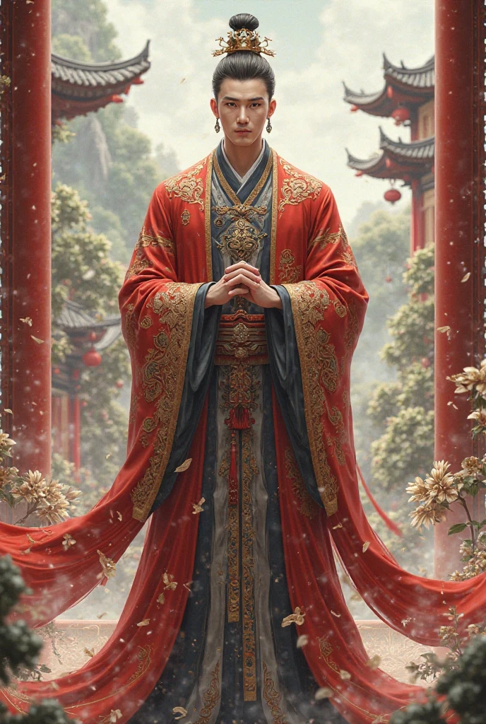 Give me the full body of a Chinese-style male character
