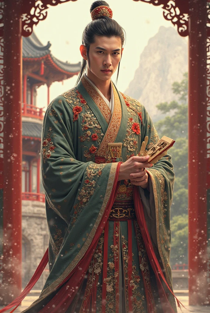 Give me the full body of a Chinese-style male character