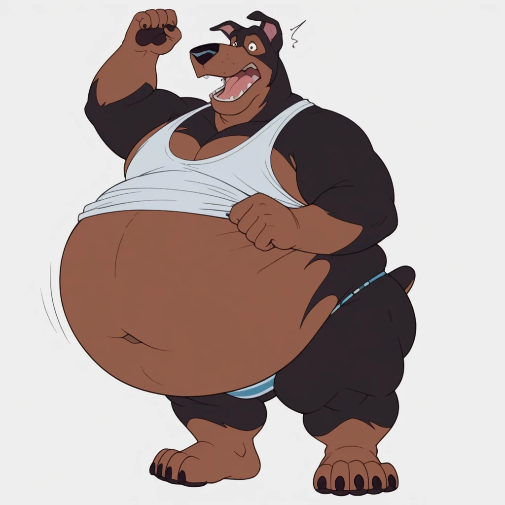 cute, moki, fat, furry (animal:1.1),( non human:1.1), fur, overweight, belly, sharp focus, highly detailed, masterpiece, best quality, ultra-detailed detailed, detailed digital artwork, hi res, atmospheric, <lora:moki style-000006:0.87> <lora:add_details:0.5>