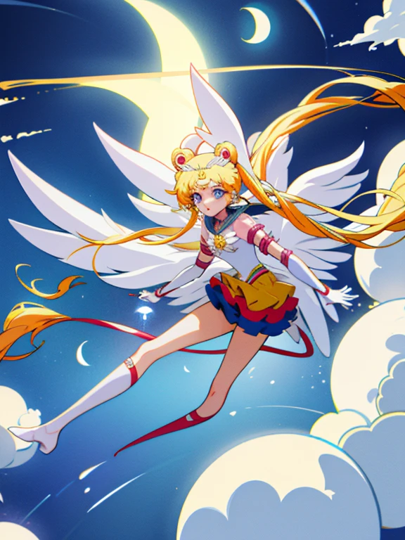 (masterpiece, Highest quality, Highest quality), One person, Eternal Sailor Moon, (White panties:1.3)